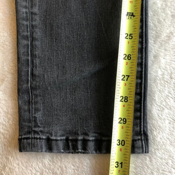 LUCKY Brand Faded Black Distressed Stretch Slim Tapered Jeans Size W36/L32 - Picture 10 of 10